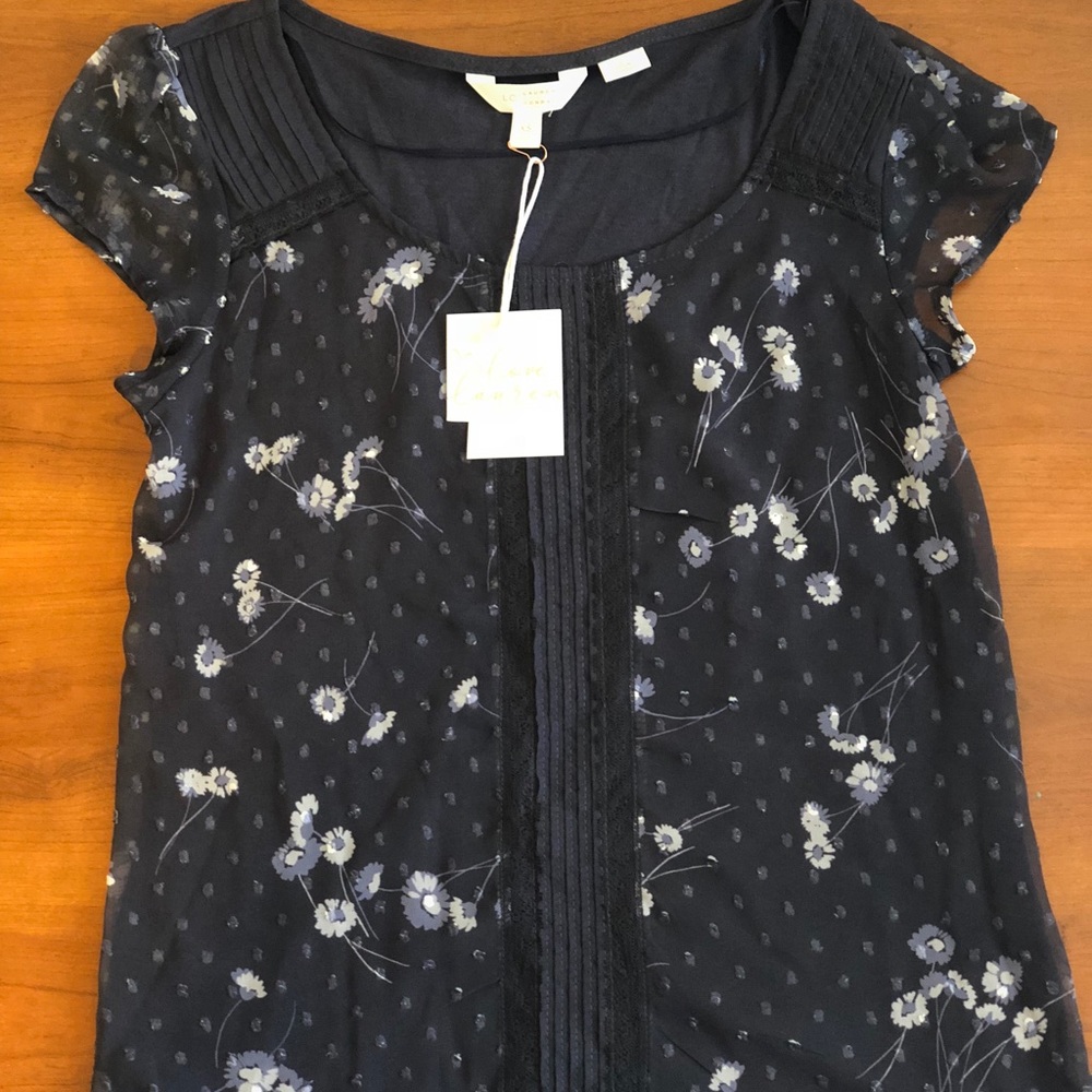 NEVER WORN!W/ TAGS! LC Lauren Conrad Floral blouse